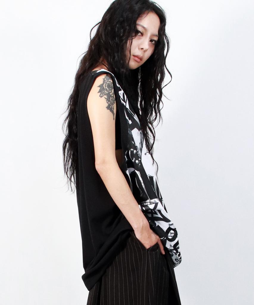 Deumakeu Street Collage Oversize Sleeveless