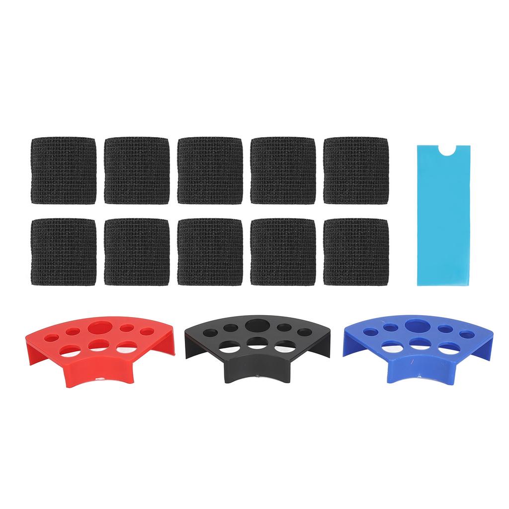 200pcs Blue Tattoo Pen Machine Covers with 10pcs Grip Tapes 3pcs Ink Cup Holder Stand Elastic Bandages Tattoo Supplies