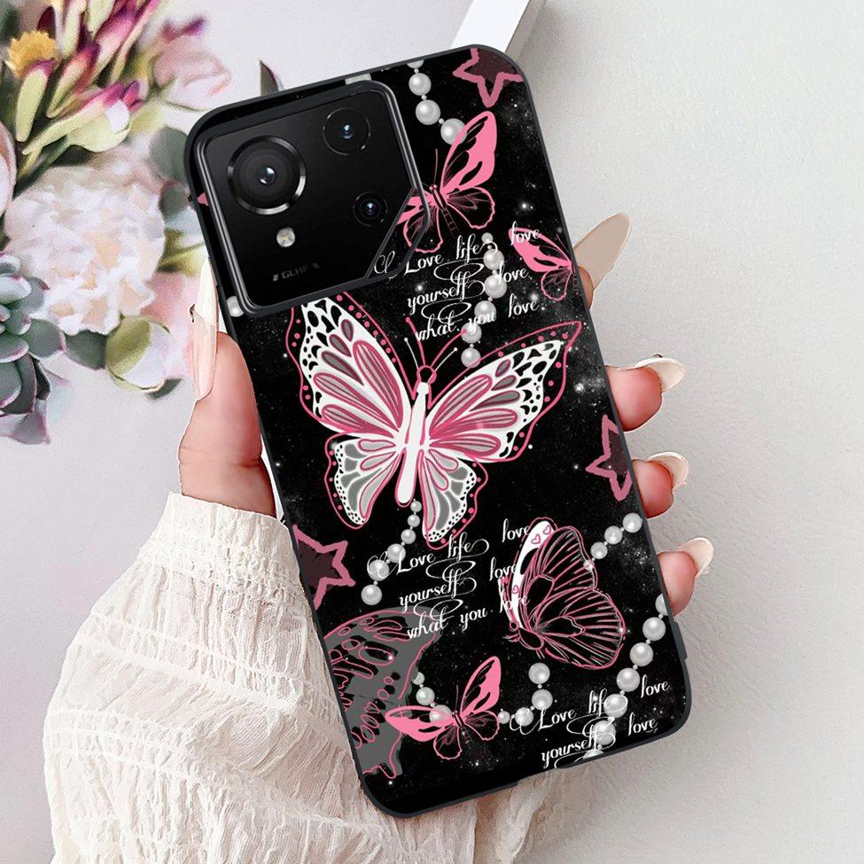 For Asus ROG Phone 9 Pro Back Cover For Asus ROG Phone 9 Case Silicone Cute Cat Luxury Love Funny Painted Shockproof Bumper