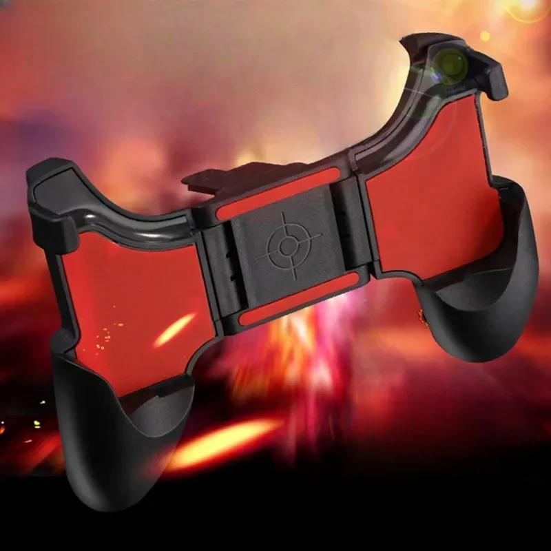 Mobile Phone Gaming Controller for Shooting Gamepad Joystick Hooter Game Grip Aux Button Handle Phone Holder