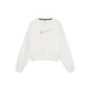 Sportswear Swoosh Logo Embroidered Knit Pullover Hoodie White DO7212-030
