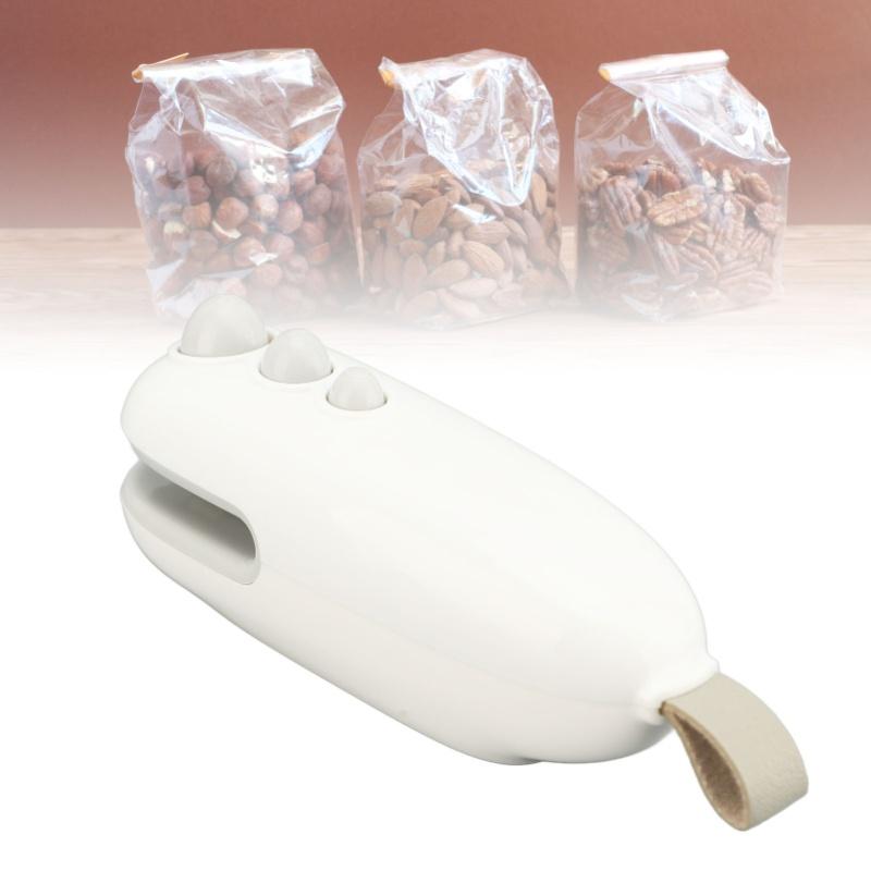 Mini Bag Sealer Rechargeable Portable Handheld Heat Vacuum Sealer And Cutter For Plastic Bags Snack Bags Food Storage