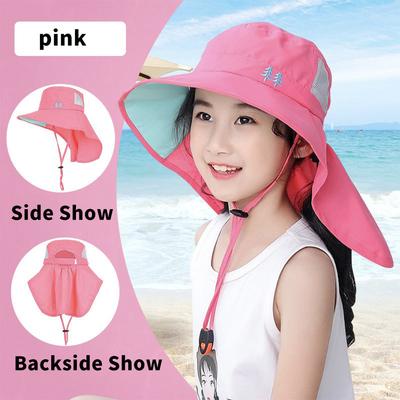 2024 New Stylish UV Protection Bucket Hat for Kids - Perfect for Beach and Outdoor Activities