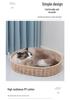 Handgefertigtes gewebtes Katzenbett & kleiner Hundezwinger - Für alle Jahreszeiten, waschbar, Anti-Rattan-Design