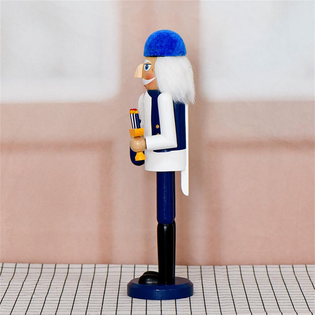 Hanukkah Nutcrackers Soldier Figure Wooden Christmas Decoration Vintage Home Ornament For Holiday Festives Shelf Display