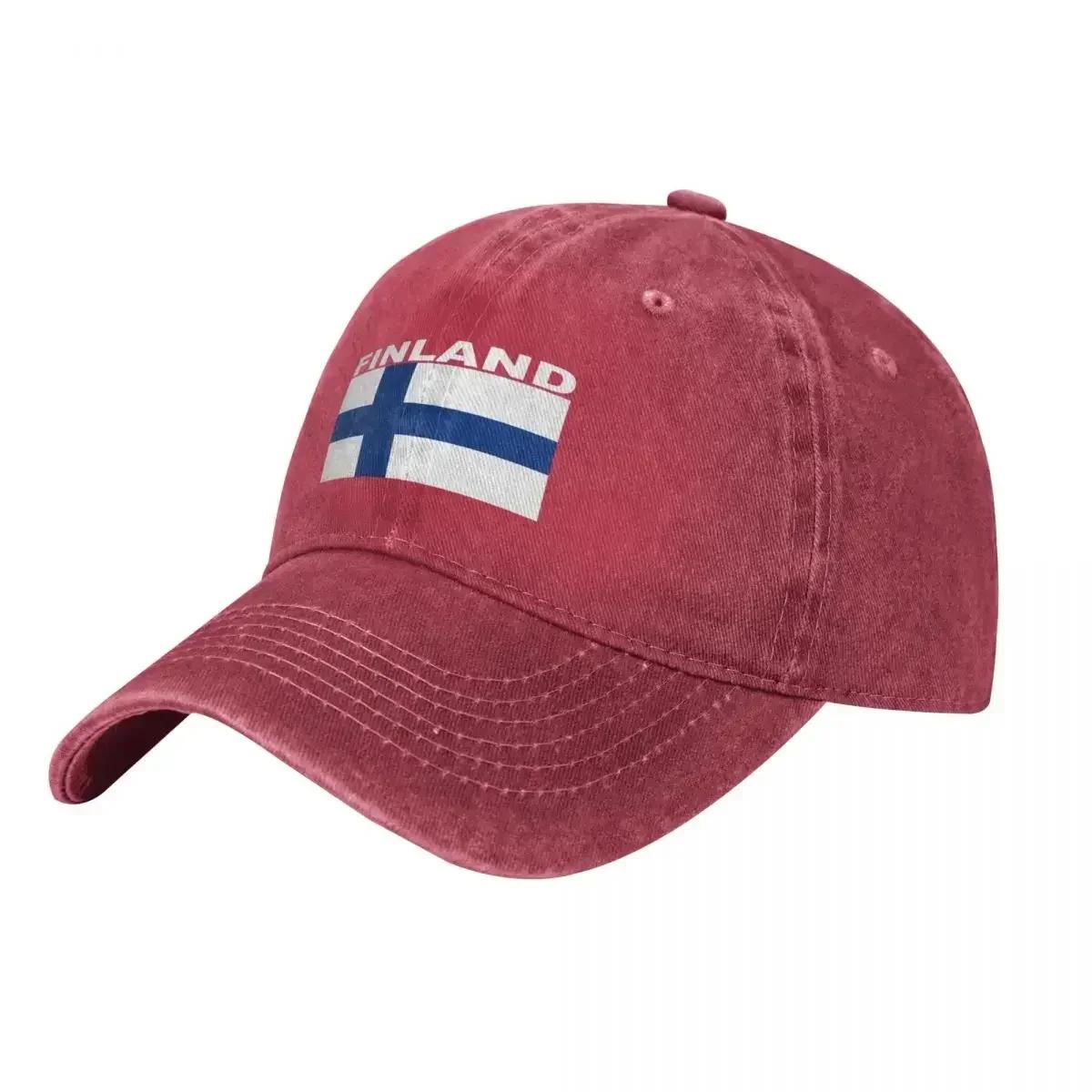 Flag Of Finland Baseball Cap Rugby beach hat western Hat For Unisex Womens