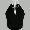 European and American Summer Simple Y2K Sexy Hanging Neck Strap Small Tank Top