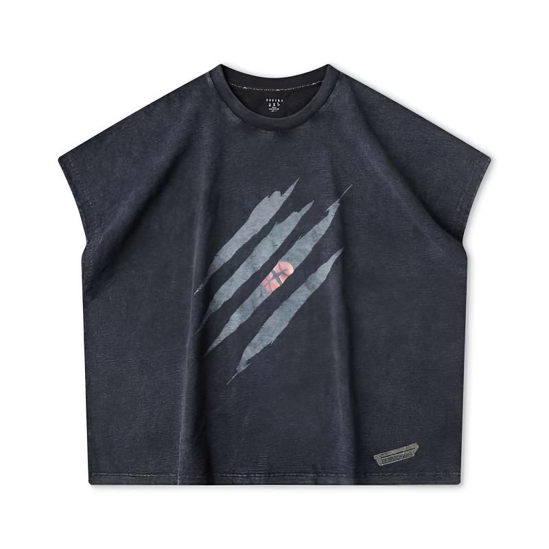 Anta Fashion Trendy Personalized Casual Versatile Comfortable Retro Vest Men tops 152521101V-3 L