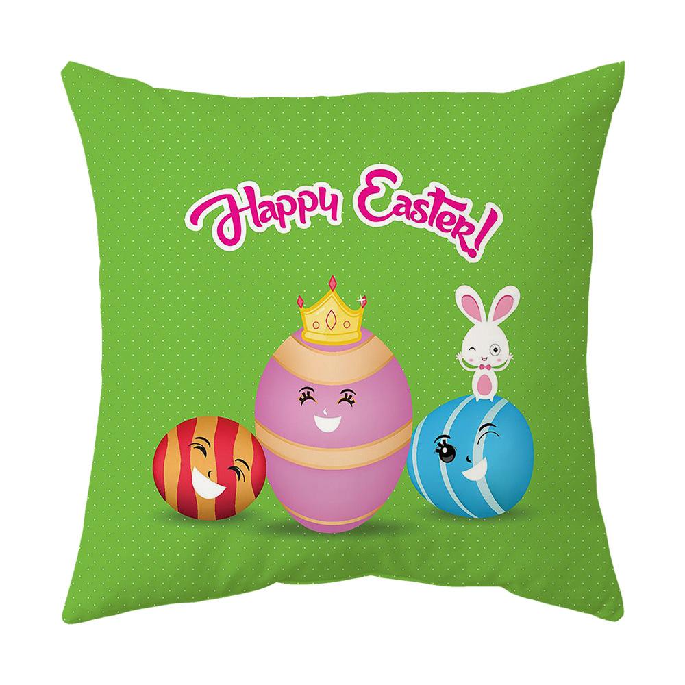Easter Pillow Cover Cartoon Sofa Cushion Cover Office Waist Cushion Cover