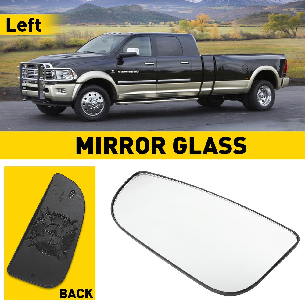 1Pcs Left Right Exterior Side Rearview Mirror Glass for Dodge Ram 1500 2500 3500 4500 5500 Truck with OE Factory Tow Mirrors