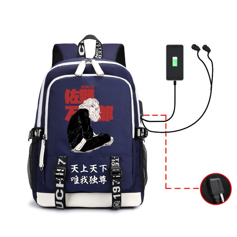 Avengers Around Sano Manjiro Second Dimension Large Capacity Backpack Elementary And Secondary School Bag