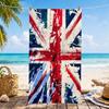 Vintage Uk Flag Towel Microfiber Beach Towel, Quick-Dry, Sand-Free, Ultra-Fine Fiber, Super Soft.