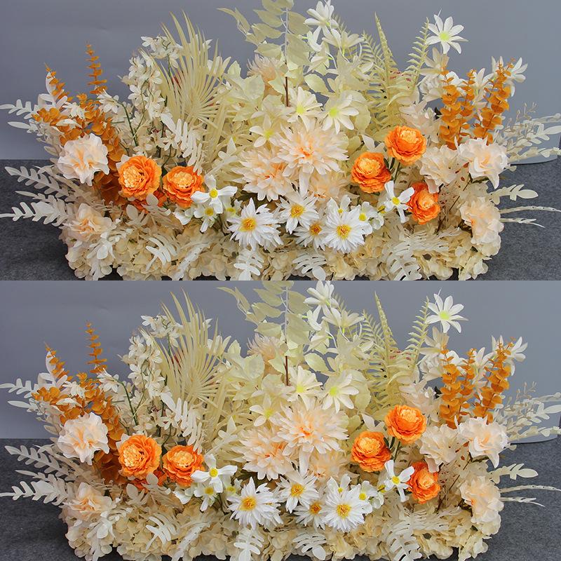 Wedding Aisle Blue Artificial Flower Row Decoration