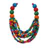 Fashion Versatile Handmade Wooden Bead Necklace Retro Multi-Layer Personalized Creative Neck Chain