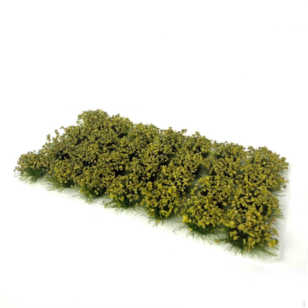 28 Pieces Artificial Bush Clumps Dense Grass Tufts Bushy for Tabletop War Scenes