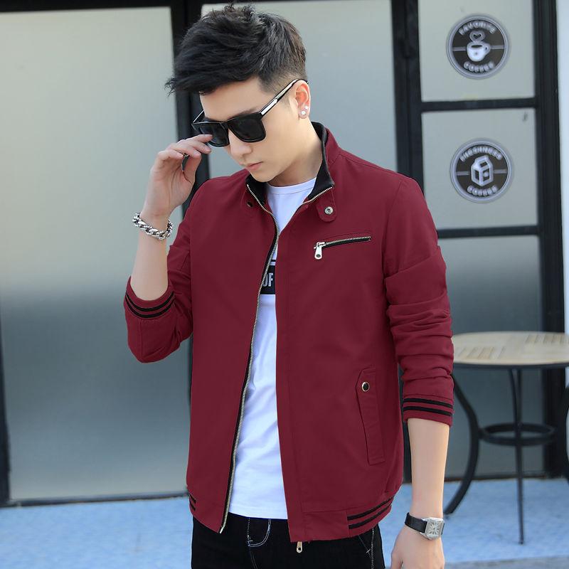 Men's Jacket Spring and Autumn Korean Version Trend Spring Tooling Denim Spring Men's Jacket