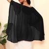 Transparent Sheer Shawl Top Loose Fit Chiffon Sunscreen Outerwear Casual Beach Poncho  Vacation
