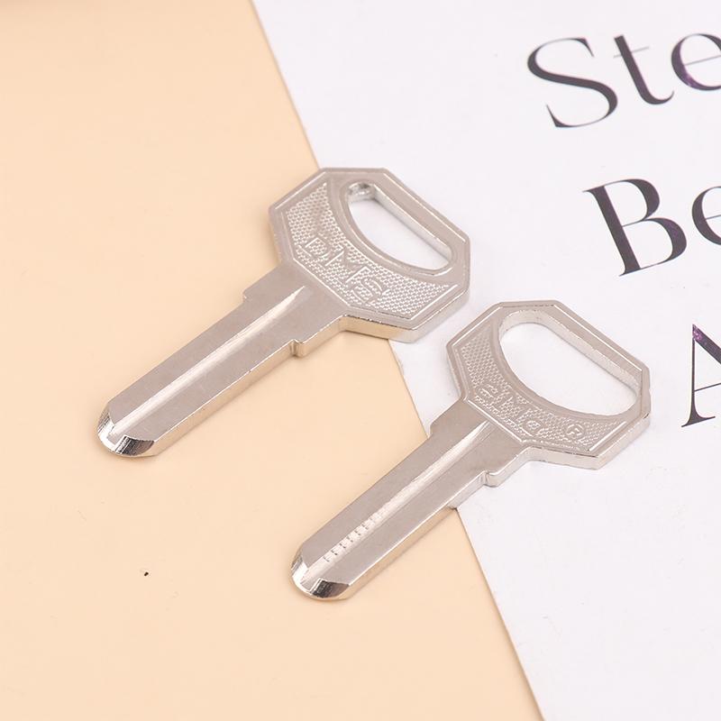 10Pcs Key Embryo Middle Slot Small Square Computer Punching Dms Key Blank Fingerprint Lock Password Lock Blank