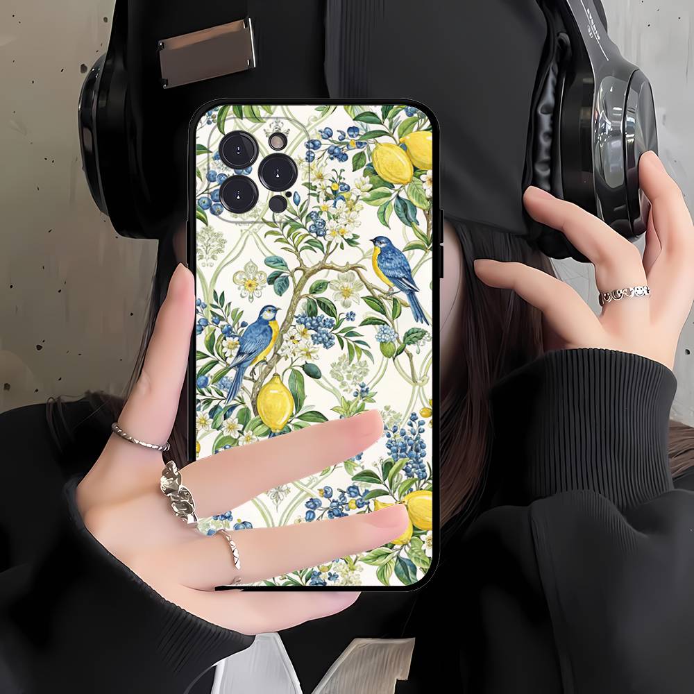 

Simple Fresh Lemon Style Phone Case For IPhone 17 16 15 14 11 12 13 Pro Max Plus Mini Soft Back Cover iPhone 12 pro