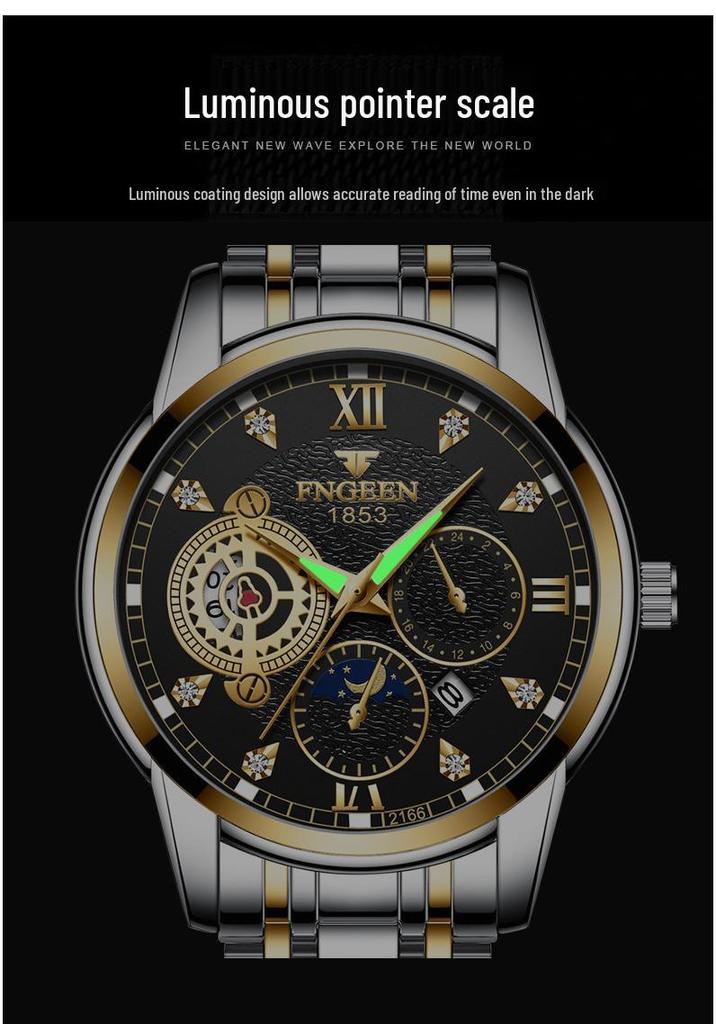 Orologio Sportivo Meccanico Impermeabile alla Moda da Uomo Fen Zun