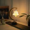 Xiaomi 1pc Ramadan Table Lamp Gold Moon Decorative Night Light With Hanging Star or Ball Battery Powered Perfect For Home Bedroom Decor
