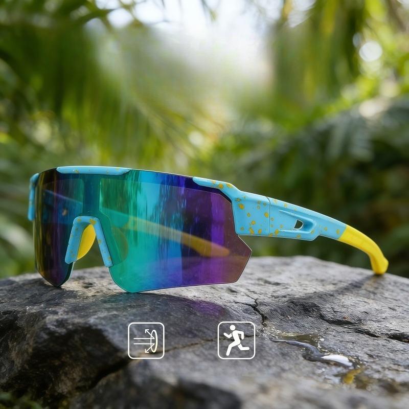 Polarisierte Fahrradsonnenbrille für Herren Damen Outdoor-Sport Ultra-Leicht UV400 Schutz Sonnenbrille zum Laufen Fahren Mountainbike Sonnenbrille