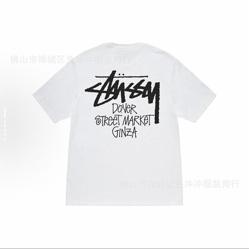 2025 new STU three standards complete spring and summer new tide brand classic cruise printed letters men and women with the same short sleeves