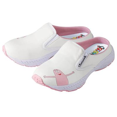 Sapatos Leves de Enfermeira Barbapapa Sabo, 4E, Feminino, Tamanho 25, Branco/Rosa, 3970211A