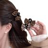 Leopard Print Princess Head Bow Clip Small Clip on The Side Bangs Clip on The Forehead Hair Clip Headwear and Hairpin