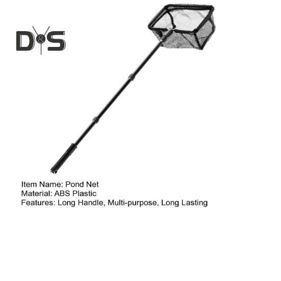 Minciog de pescuit cu mâner telescopic, mâner lung, plasă multifuncțională pentru skimmer de frunze de piscină, plasă cu ochiuri ultrafine