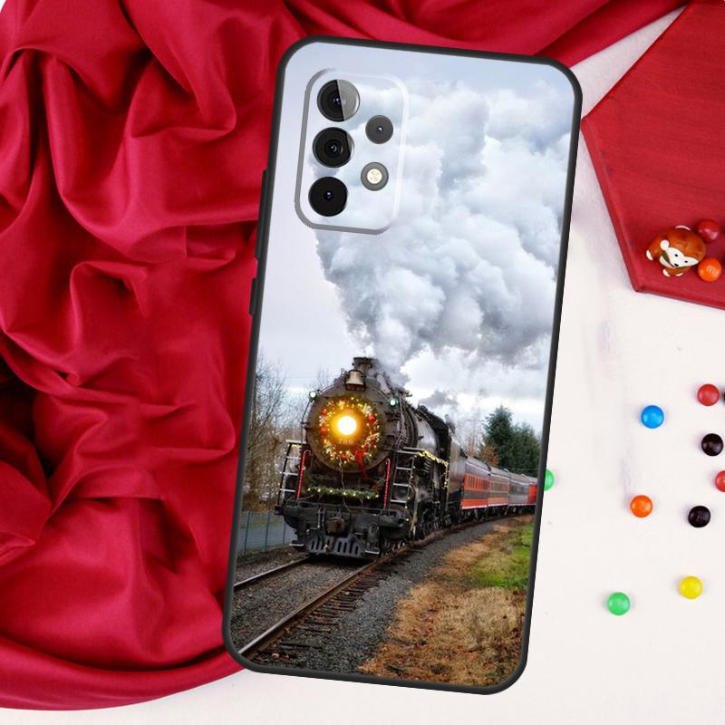 Vintage Steam Train Railway For Samsung Galaxy A26 A05 A06 A16 A54 A34 A14 A22 A32 A52 A55 A35 A15 A53 A13 A56 A36 Case