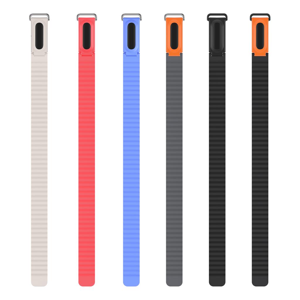 Silicone Magnetic Strap for Google Fitbit Air Rubber Loop Bracelet Outdoors Sports Band Wristband for Women Men