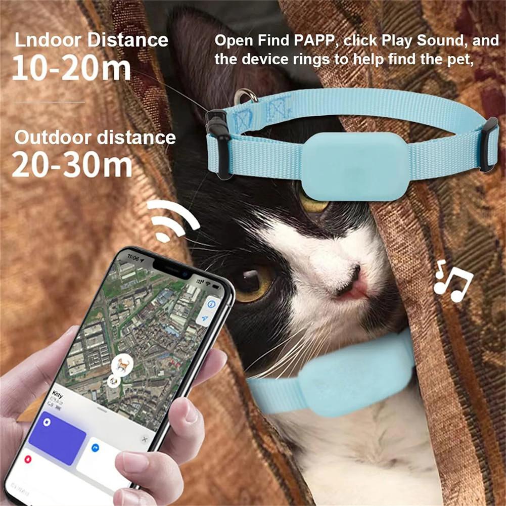 Dogs Cats Real Time Tracking Pet GPS Tracker with Adjustable Wearable Collar Dog Tracker Smart Pet Locator for Cats and Dogs