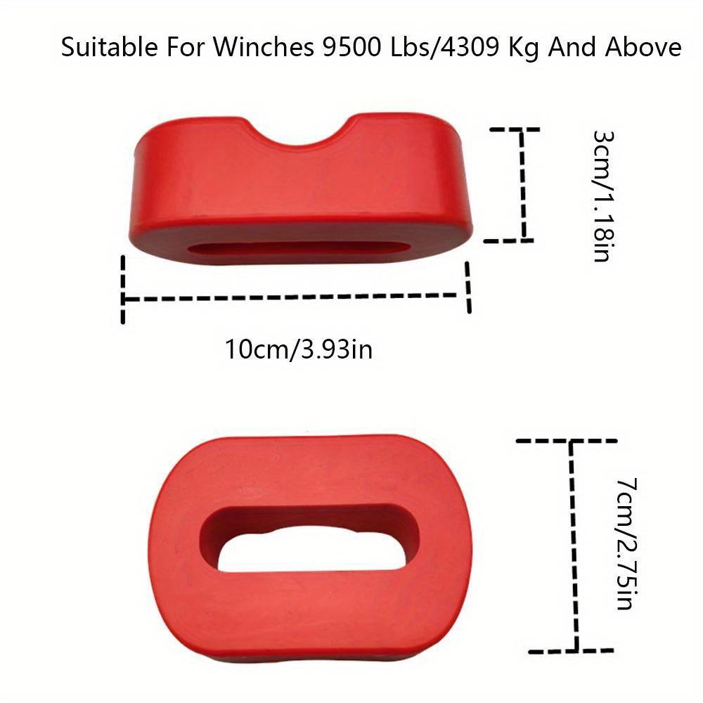 Gummi Stoppkabel Flettet Kabel Beskyttende Slepekrok Universell 8000 lb eller Mer Guide Vinsj (Rustfritt stål guide, Aluminium guide)