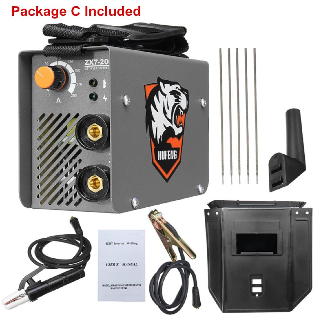 220V ZX7-200 4KW Mini MMA Electric Stick Welder Inverter ARC Welding Machine 10-200A Handheld Metalworking Welding Tools New