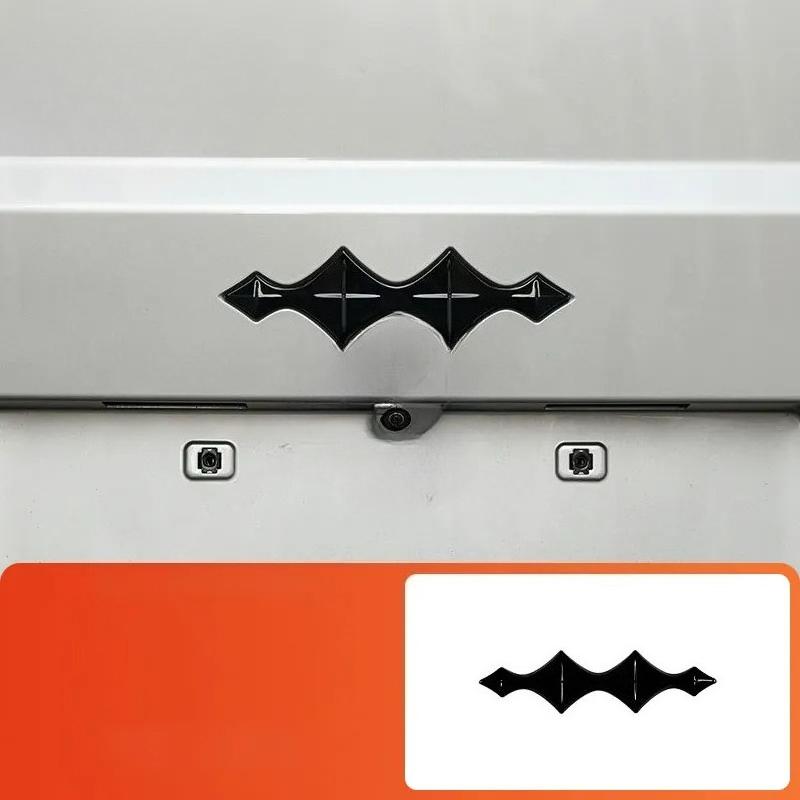 

For BYD Leopard 8 DENZA B8 2025 2026 3D ABS Sticker Car Front Emblem Badge Decals Black Badge Logo Emblem Cover Car-Styling