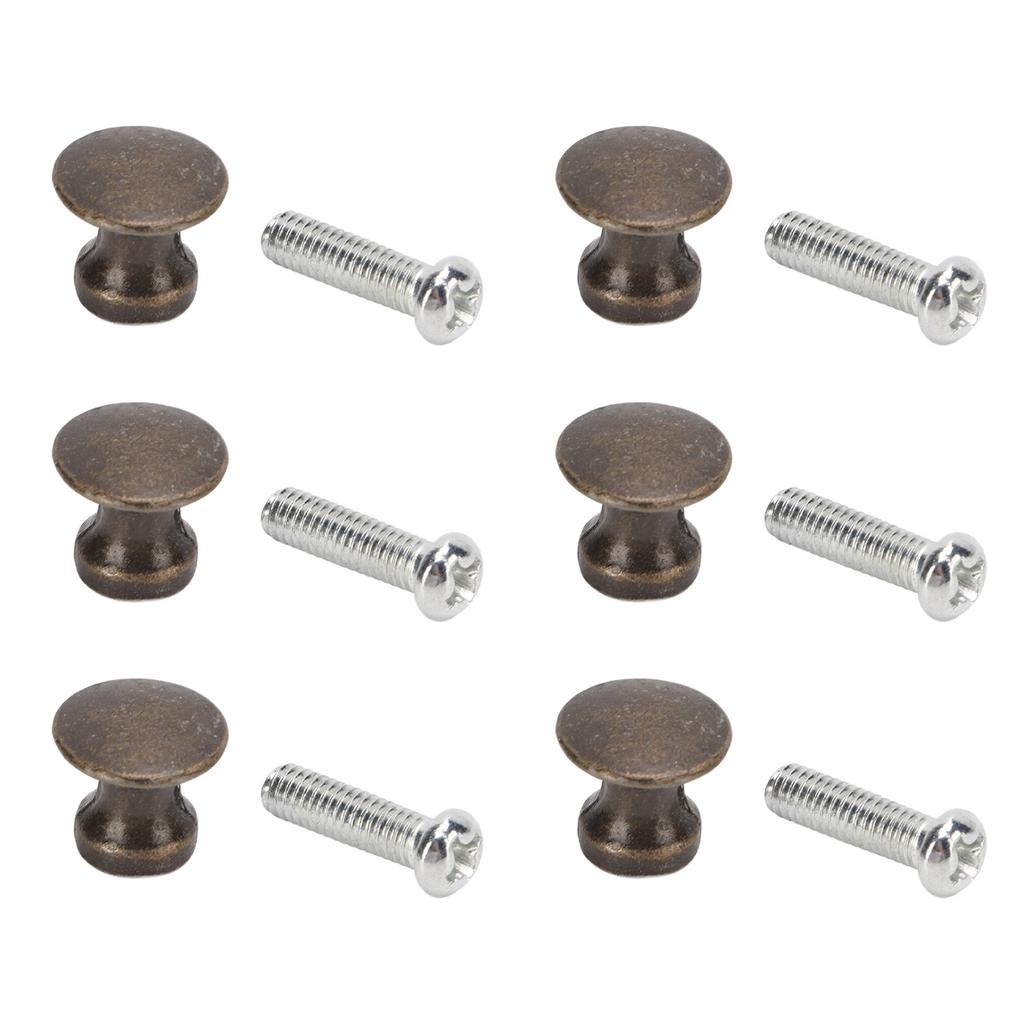 20 Súprav Jednootvorová Malá Rukoväť 12x11MM Zliatina Zinku Jednootvorová Šperkovnica Zásuvka Okrúhla Hlava Malá
