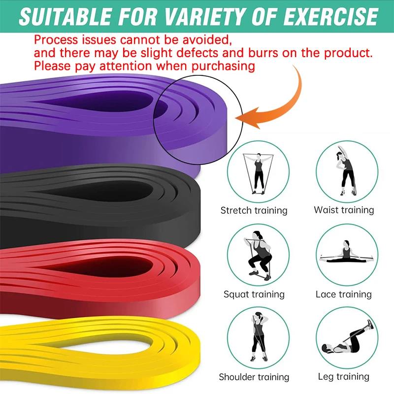 1PC 5~85lbs Heavy-Duty Resistance Band Agility Training Workout Gym Equipment Yoga Pilates Accessories Rubber Band Home Gym 3