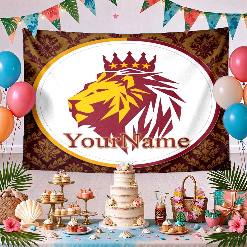 Galatasaray1 Custom Your Name Wall Decor Tapestry Art For Pet Memorial Birthday Wedding Party Backdrop Family Gift