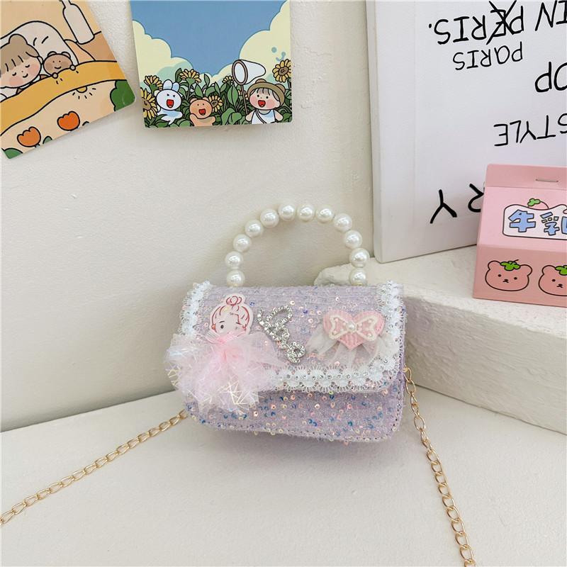 Stylish And Cute Beaded Crossbody Backpack For Girls Ideal For Preschool Use