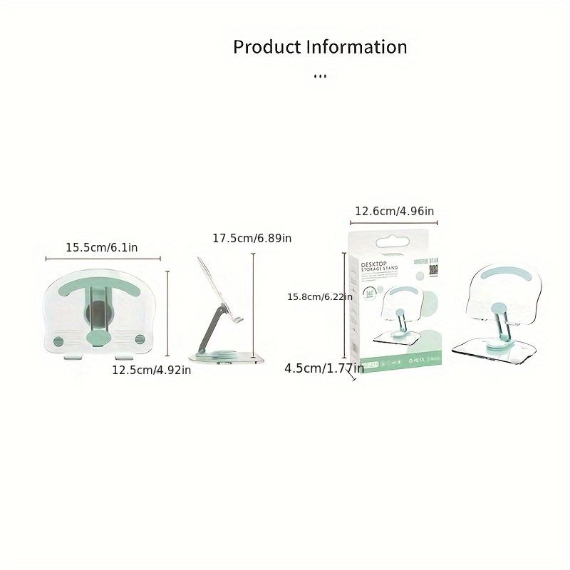 

Acrylic tablet and phone holder with 360-degree rotation capability - wide compatibility світло-зелений колір