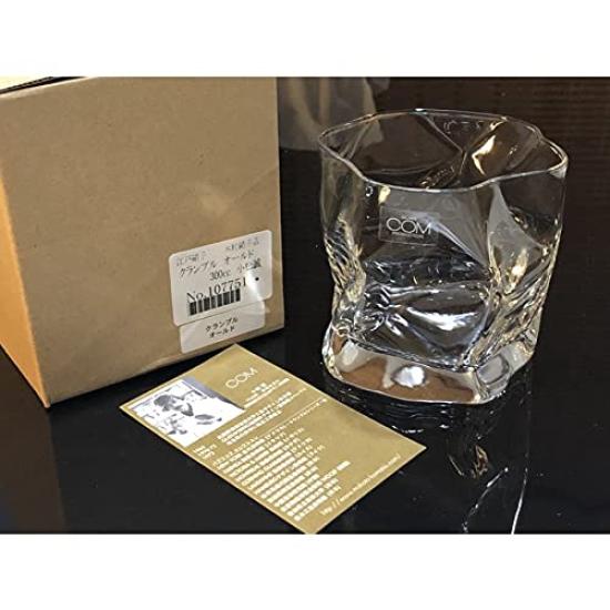 Makoto Komatsu Kimura Glass Tumbler COM Series Crumple Old Fashioned In Wedding Gift Beer Japanese Sake Whiskey Respect for the Aged Day Retirement