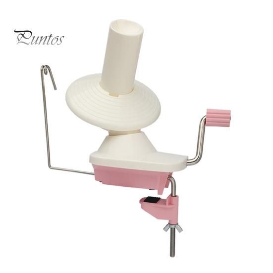 

Моталка для пряжи для вязания крючком, моталка для шерсти с регулируемым зажимом для стола, ручная пряжа для изготовления тортов, подарок для любителей DIY розовый