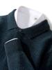 Men's 100% Pure Wool Polo Neck Sweater - Business Casual Autumn/Winter Knitwear