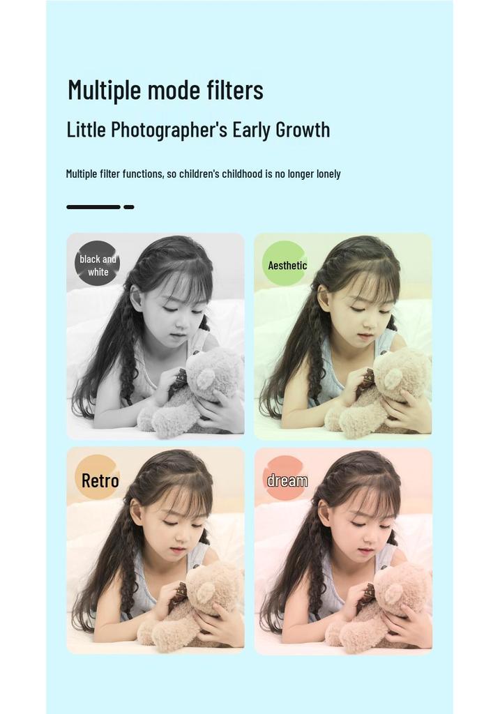 Mini Children's Dual-Lens HD Digital Camera - Perfect Gift for Kids