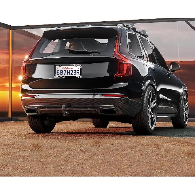 Cherry Blossoms License Plate Frame Beautiful Pink Flowers License Plate Frames Funny Auto Accessory Bracket Stainless Steel License Plate for Women