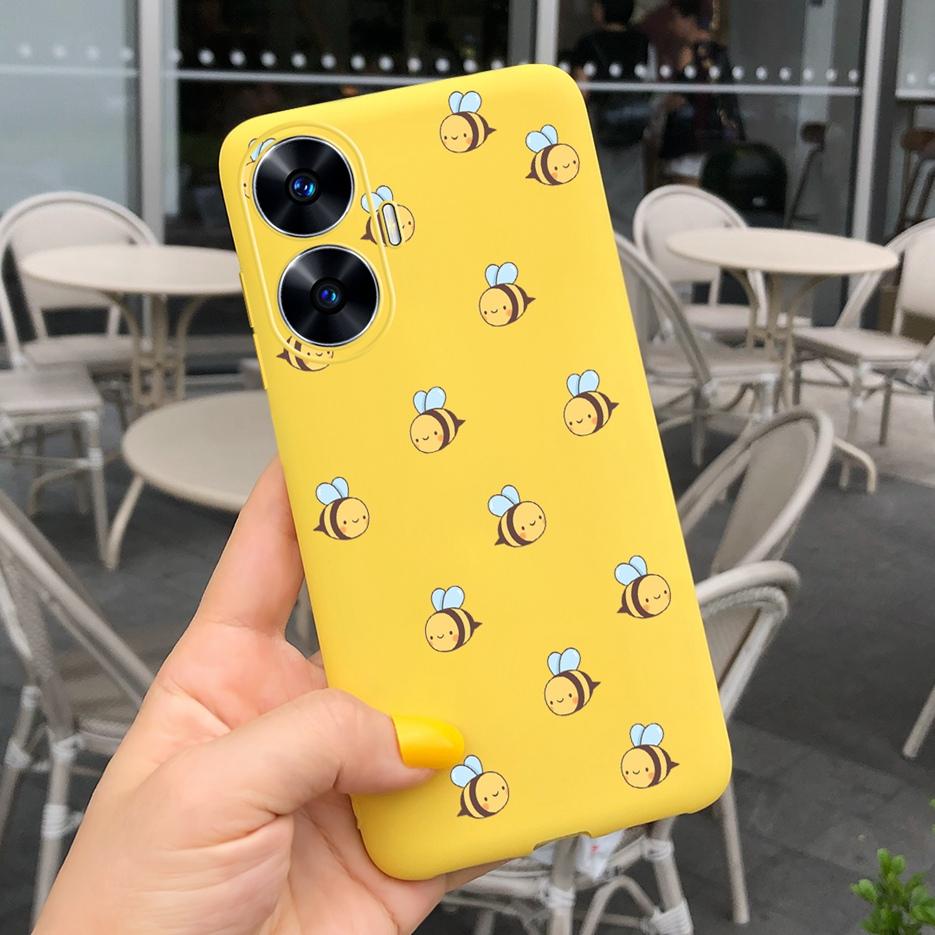 For Realme C55 Case 2023 New Fashion Cartoon Cover Soft Silicone Shockproof Phone Case For Realme C55 C 55 RealmeC55 Bags Bumper