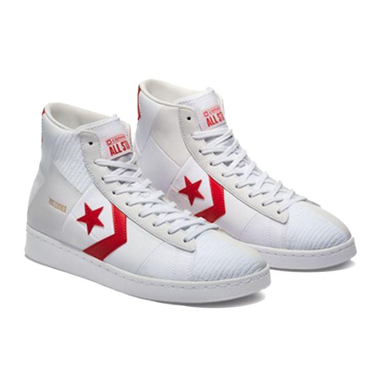 Converse Pro Leather High Summer Drip - White University Red Unisex Sneakers 170900C