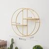 ZhongEn Golden Round 2-Tier Wall Shelf