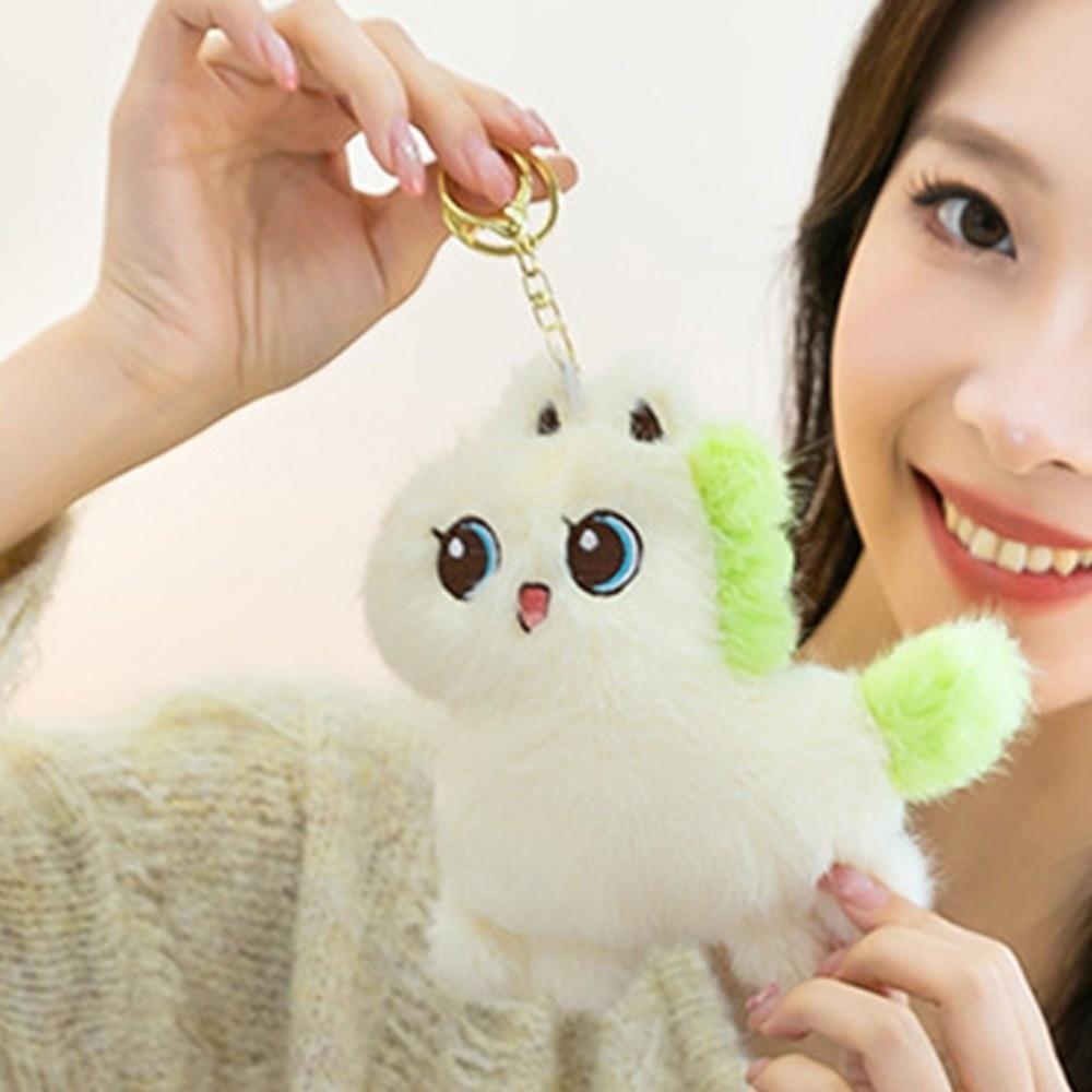 PP Cotton Horse Plush Keychain Press To Sound Horse Plush Doll Keyring  Year of Horse